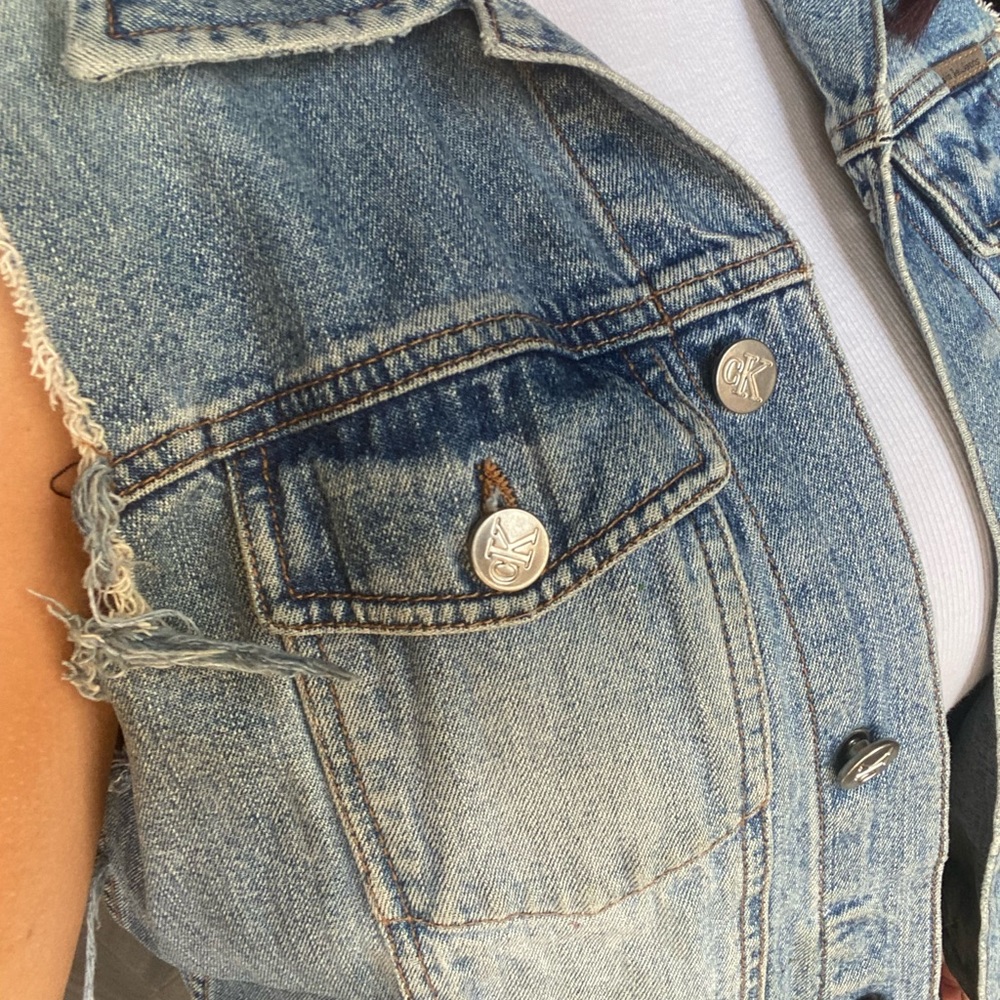 Calvin Klein Jean Vest - Picture 3 of 5